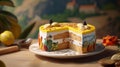 French Landscape Inspired Cake With Lifelike Renderings