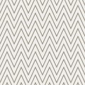 French Linen Chevron Stripe Texture Background. Ecru Flax Seamless Pattern. Ikat Zig Zag Edge Line Swatch. Off White Unbleached