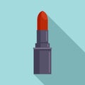 French lipstick icon, flat style
