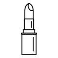 French lipstick icon, outline style