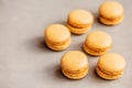 French macaroon cake. Macaroons on white background Royalty Free Stock Photo