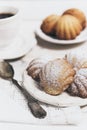 French madeleines with beurre noisette
