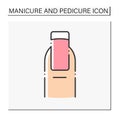 French manicure color icon