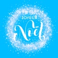 French Merry Christmas Joyeux Noel decoration ornament snowflake wreath glitter