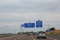 french motorway and the traffic signal