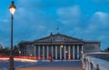 The French national Assembly-Bourbon palace the lower house of the parliament , Paris. Royalty Free Stock Photo