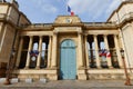 The French national Assembly-Bourbon palace the lower house of the parliament, Paris,. Royalty Free Stock Photo