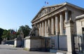 The French national Assembly- Bourbon palace , Paris, France Royalty Free Stock Photo