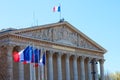 The French national Assembly- Bourbon palace , Paris, France Royalty Free Stock Photo