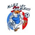 French National Football Rooster Mascot
