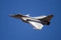 French Navy Rafale fighter jet aircraft in flight. Zaragoza, Spain - May 20, 2016 Royalty Free Stock Photo