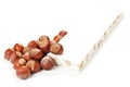 French nougat on a white background Royalty Free Stock Photo