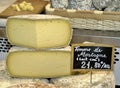 Noble french Tomme de montagne cheese, tasty quality