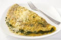 French Omelet with Spinach and Parmesan