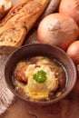 French onion soup Royalty Free Stock Photo