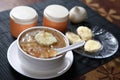 French onion soup, Onion and bread Soup Royalty Free Stock Photo