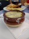 French Onion Soup in a Crock