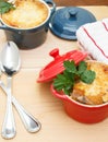 French Onion Soup Gratin Royalty Free Stock Photo