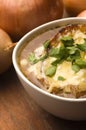 French onion soup with ingredients Royalty Free Stock Photo