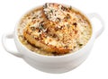 French onion soup with toast Royalty Free Stock Photo