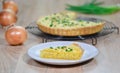 French open onion tart or quiche