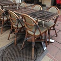 French outdoor cafe, Nice Royalty Free Stock Photo
