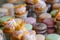 French pastry makaron. Selective focus. Royalty Free Stock Photo