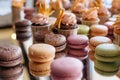French pastry makaron. Selective focus. Royalty Free Stock Photo
