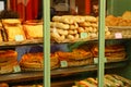 French pastry shop window in Paris France