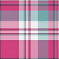 French pattern fabric vector, bandana texture check textile. Stitched background seamless tartan plaid in pink and white colors