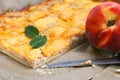 French peach pie