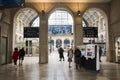 French people and foreigner travelers buy ticket from auto vending ticket at Gare de Paris-Est Royalty Free Stock Photo