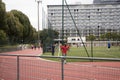 French people practice and training runs sport at Stadium sports