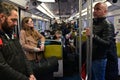 French people travel on the SNCF train in Paris France