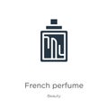 French Perfume Icon Vector. Trendy Flat French Perfume Icon From Beauty Collection Isolated On White Background. Vector