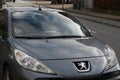 FRENCH PEUGEOT AUTO MODEL 207 CC IN COPENAHGEN Royalty Free Stock Photo