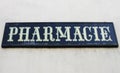 French pharmacy letters Royalty Free Stock Photo