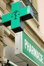 French pharmacy sign Royalty Free Stock Photo