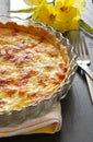 French pie, Quiche Lorraine Royalty Free Stock Photo