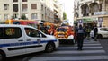 French Police cars and Firefighters Trucks