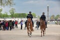 French police control the street, Paris