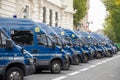 French Police Gendarmerie Vans Editorial Royalty Free Stock Photo