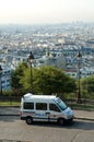 French police van in Montmartre