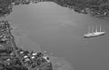 French Polynesia: Club Med cruise ship in Cook`s bay on Moorea Island