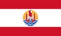French Polynesia Flag Royalty Free Stock Photo