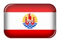 French Polynesia web icon button Royalty Free Stock Photo