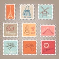 French Postage Stamps