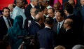 French president Francois Hollande at the 16th Francophonie Summit in Antananarivo