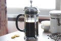 French press coffee maker Royalty Free Stock Photo