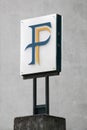 French public finances logo on a pole